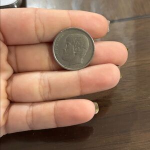 Vintage Greek 5 Drachma Coin 1978 Greece 5 Drachmai coin made of copper-nickel